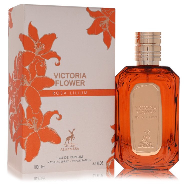 Maison Alhambra Victoria Flower Rosa Lilium by Maison Alhambra Eau De Parfum Spray 3.4 oz (Women)