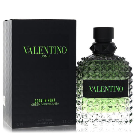 Valentino Uomo Born In Roma Green Stravaganza by Valentino Eau De Toilette Spray 1.7 oz (Men)