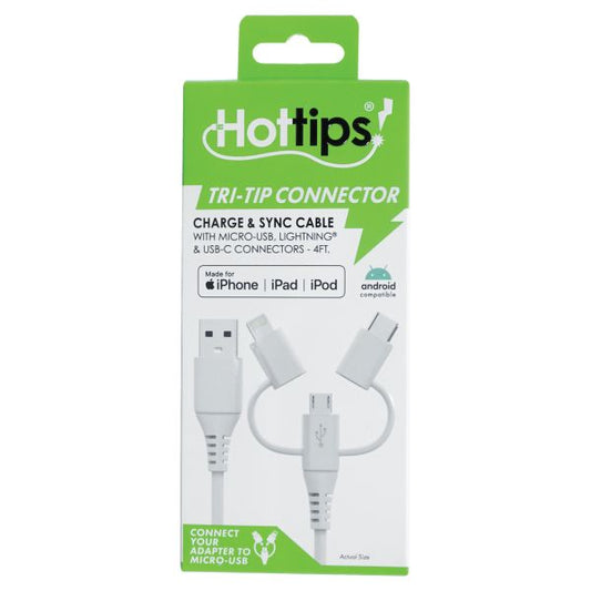 Hottips Micro-USB Cable With MFI Lightning Adapter Cables Pasteur Pharmacy