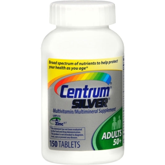 Centrum Silver Multivitamin For Adults 50 Plus, Multivitamin/Multimineral Supplement With Vitamin D3, B Vitamins, Calcium And Antioxidants, Gluten Free, Non-GMO Ingredients Vitamins & Supplements Pasteur Pharmacy