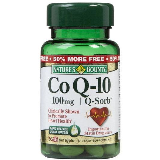 Nature's Bounty Co Q 10, 100 Mg, Rapid Release Softgels Vitamins & Supplements Pasteur Pharmacy