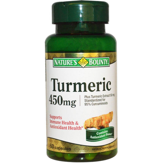 Nature's Bounty Herbal Health Turmeric Capsules, 450 Mg Vitamins & Supplements Pasteur Pharmacy