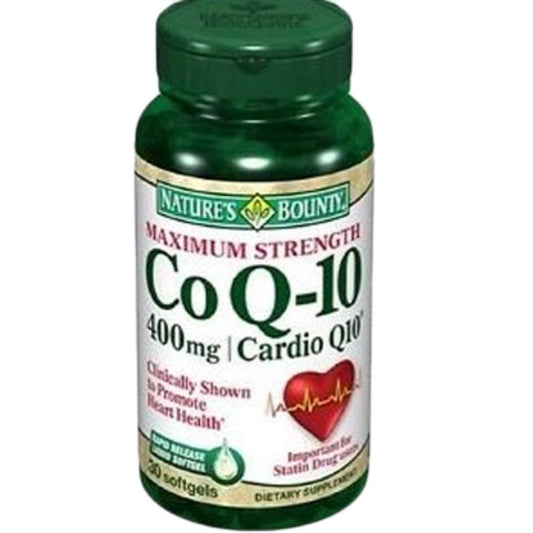 Nature's Bounty CoQ10 400mg, Maximum Strength Heart Health Support, 39 Rapid Release Softgels Vitamins & Supplements Pasteur Pharmacy