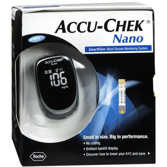 Accu Chek Nano Smartview Blood Glucose Monitoring System - 1 Kit Blood Glucose Meters Pasteur Pharmacy