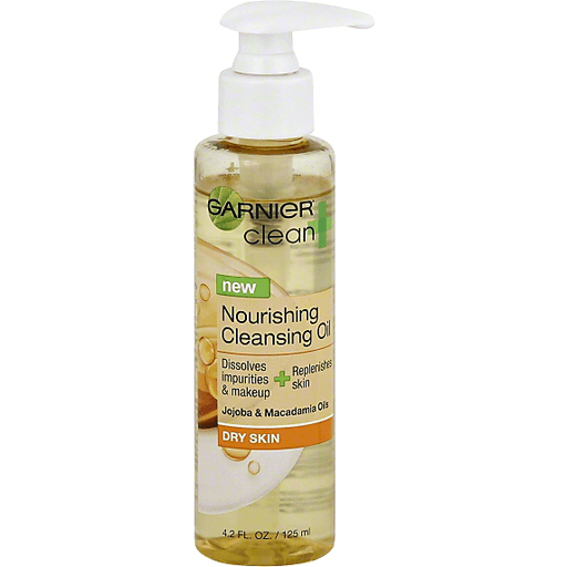 Clean + Garnier Nourishing Cleansing Oil For Dry Skin 4.2 Fl. Oz. Pump Skin Care Pasteur Pharmacy