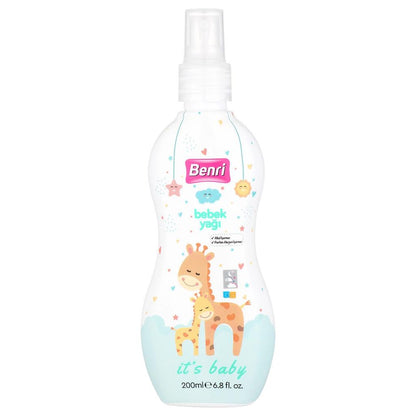 Aceite corporal hidratante en spray para bebés Benri 200 ml