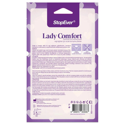 Patchs chauffants StopEver Lady Comfort pour le confort menstruel, lot de 2