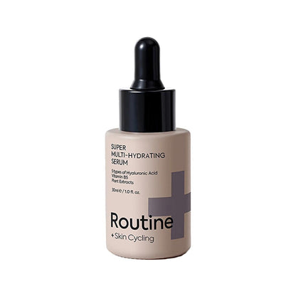 Sérum à l'acide hyaluronique et vitamine B5 Routine+ - Hydratation intense 24 heures, soin végan et sans cruauté envers les animaux