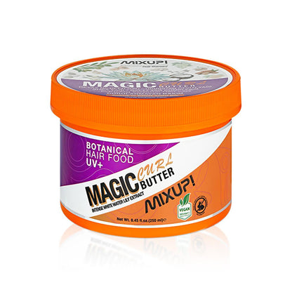 Mixup Magic Butter Curl: Crema vegana definidora de rizos para control del encrespamiento, hidratación y protección UV - El producto definitivo para cabello rizado.