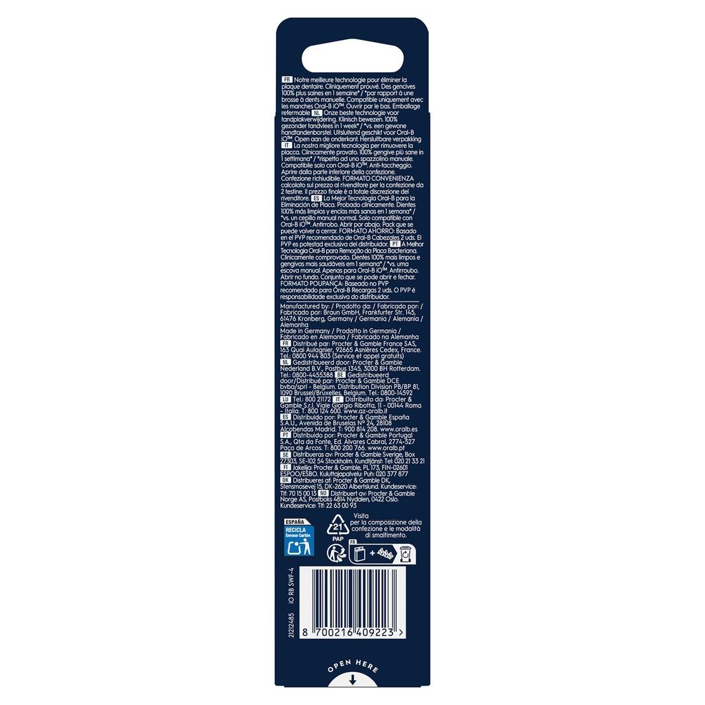 Oral-B iO Gentle Care Replacement Brush Heads 4 Count