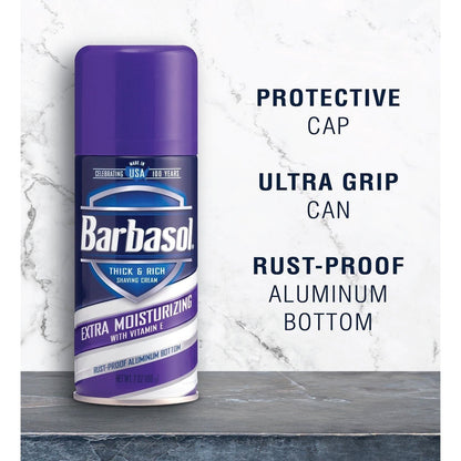 Barbasol Thick & Rich Shave Cream Extra Moisturizing Vitamin E 7 Oz Shave Cream Pasteur Pharmacy