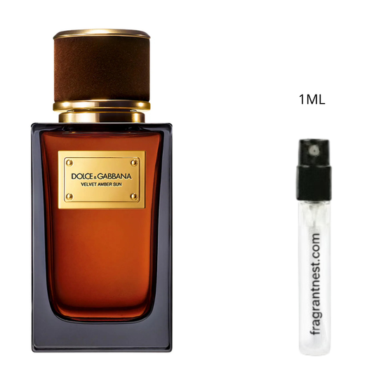 Dolce & Gabbana Velvet Amber Sun Eau De Parfum Travel Spray | Sample