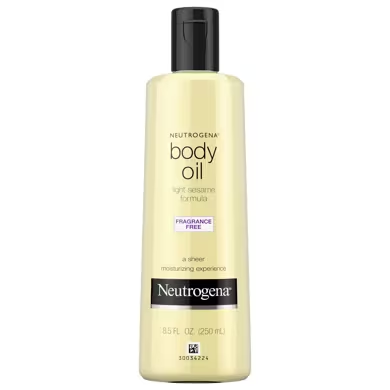 Neutrogena Huile Corporelle Formule Sésame Léger, Sans Parfum 250 ml