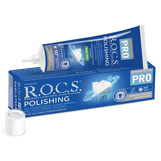 Pasta de dientes natural ROCS - Fluoruro de sodio | Tubo de 3.4 oz