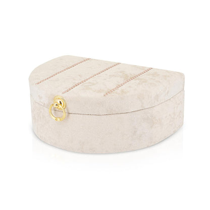 Eklips Velvet Keepsake Box: Elegant Decorative Storage Chest for Bridal & Wedding Treasures - Satin Lined