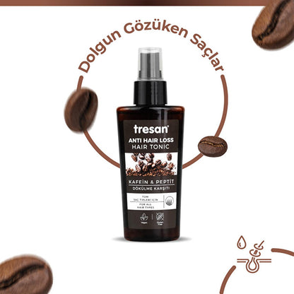 Tonic capillaire antichute à la caféine et aux peptides Tresan pour des cheveux nourris et plus épais - 125 ml