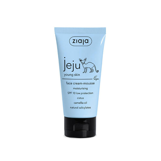 Ziaja Moisturizing Face Cream with SPF10 - Hydrating, Non-Greasy, and Perfect as Makeup Base for Acne-Prone Skin