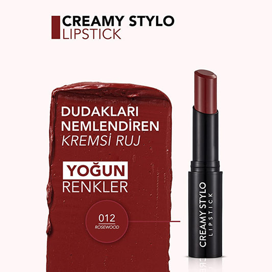 Labial Flormar Creamy Stylo - Hidratante, Alta Pigmentación