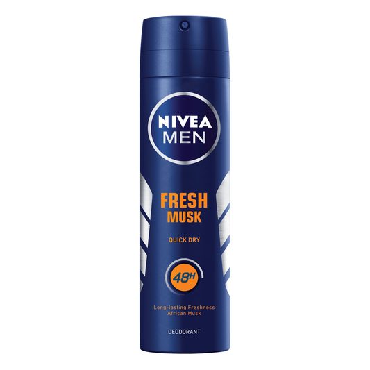 Nivea Fresh Musk 48 Hour Deodorant Spray For Men 150ml Personal Care Pasteur Pharmacy