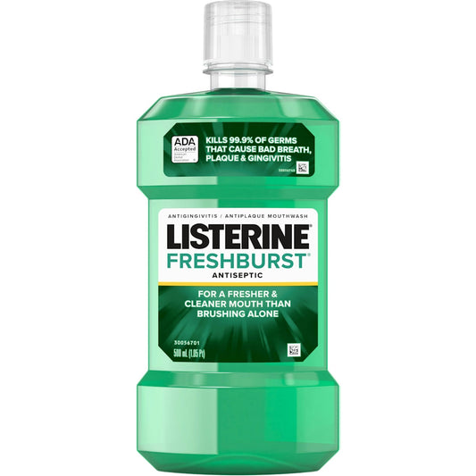 Listerine Antiseptic Fresh Burst Mouthwash - 500 Ml Mouthwash Pasteur Pharmacy