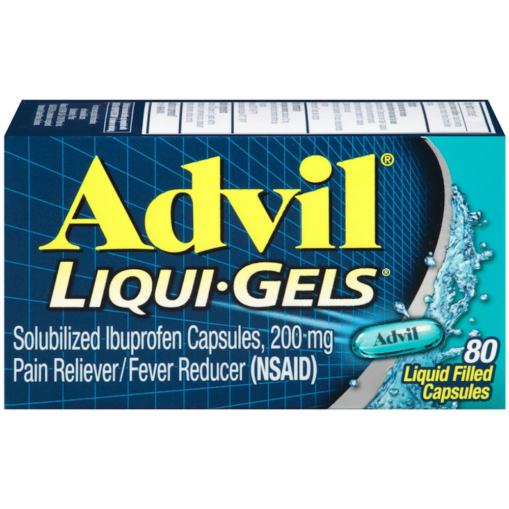 Advil Liqui-Gels Pain Reliever/Fever Reducer Liquid Filled Capsules - Ibuprofen (NSAID) Health & Beauty Pasteur Pharmacy
