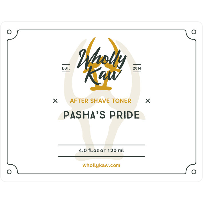 Wholly Kaw Pasha's Pride Shaving Collection Shaving Set Pasteur Pharmacy Aftershave Toner 4 oz