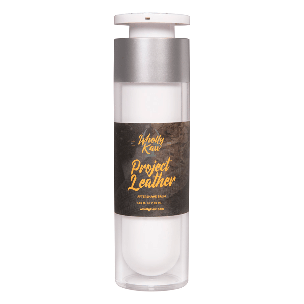 Wholly Kaw Project Leather Shaving Collection Shaving Set Pasteur Pharmacy Aftershave Balm 1.76 oz
