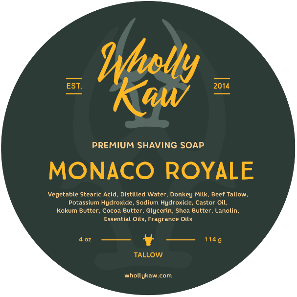 Wholly Kaw Monaco Royale Shaving Collection Shaving Set Pasteur Pharmacy Tallow Shaving Soap 4 oz