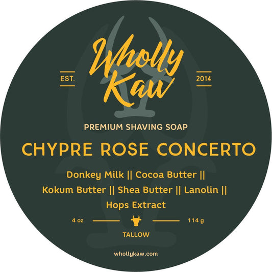 Wholly Kaw Chypre Rose Concerto Shaving Collection Shaving Set Pasteur Pharmacy Shaving Soap 4 oz Tallow