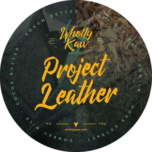 Wholly Kaw Project Leather Shaving Collection Shaving Set Pasteur Pharmacy Shaving Soap 4 oz
