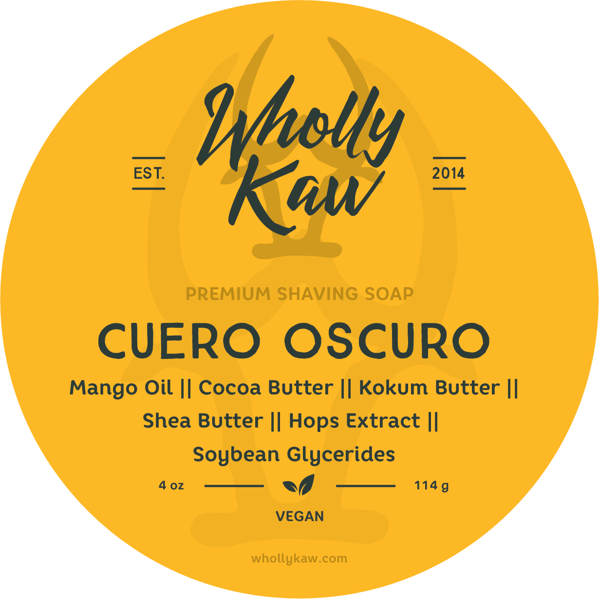 Wholly Kaw Cuero Oscuro Shaving Collection Shaving Set Pasteur Pharmacy Vegan Shaving Soap 4 oz