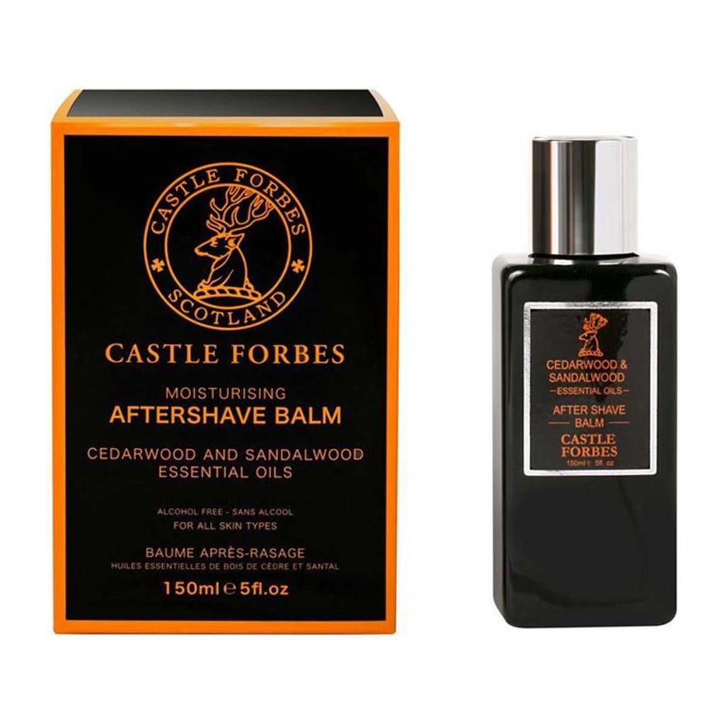 Castle Forbes Cedarwood & Sandalwood Shaving Collection Shaving Set Pasteur Pharmacy Aftershave Balm 5 oz