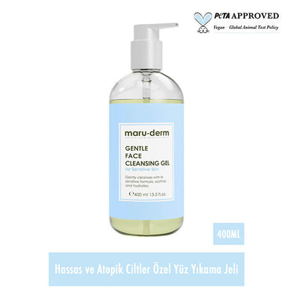 Limpiador facial suave para piel sensible 400 ml - No irritante | Maruderm