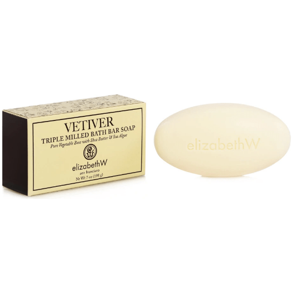 Elizabeth W Vetiver Triple Milled Bath Bar Soap 7oz Bath Bar Soap Pasteur Pharmacy