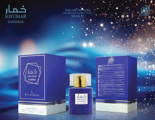 Wadi Al Khaleej Khumar Zanzibar Eau De Parfum Unisex Perfume Spray, 100 ml
