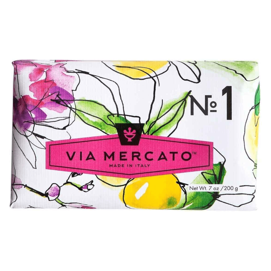 Via Mercato Nro.1 Soap (Bergamot, Patchouli & Rosewood) 7oz Bar Soap Pasteur Pharmacy