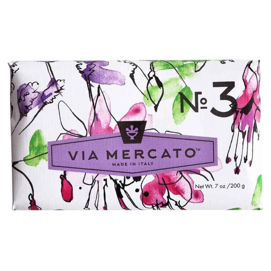 Via Mercato Nro. 3 Soap (Pepe Rosa, Lavender & Vanilla Bean) 7oz Soap Pasteur Pharmacy