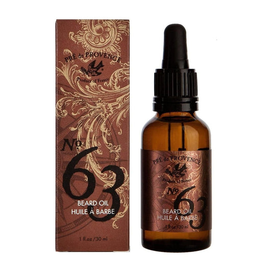 Pre De Provence No. 63 Men's Beard Oil Bottle & Dropper 30Ml Beard Oil Pasteur Pharmacy