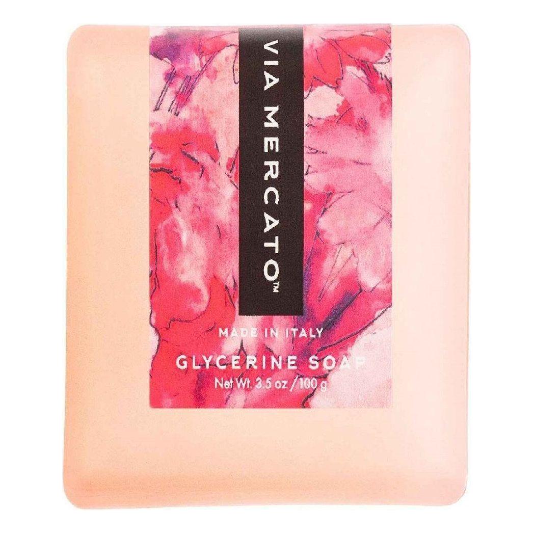 Via Mercato Bella Glycerin Soap Pink Grapefruit, Vervain & Cassis 3.5 oz Glycerin Soap Pasteur Pharmacy