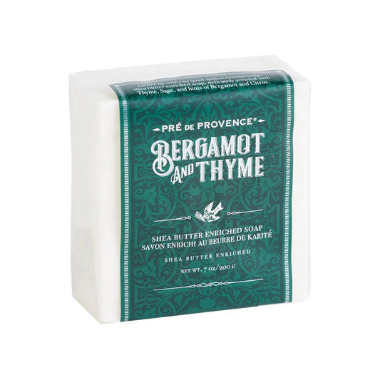 Pre De Provence Bergamot And Thyme Men's Cube Bar Soap 200g Bar Soap Pasteur Pharmacy