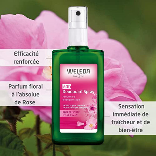 Weleda Wild Rose Deodorant Spray 3.4 oz Deodorant Spray Pasteur Pharmacy