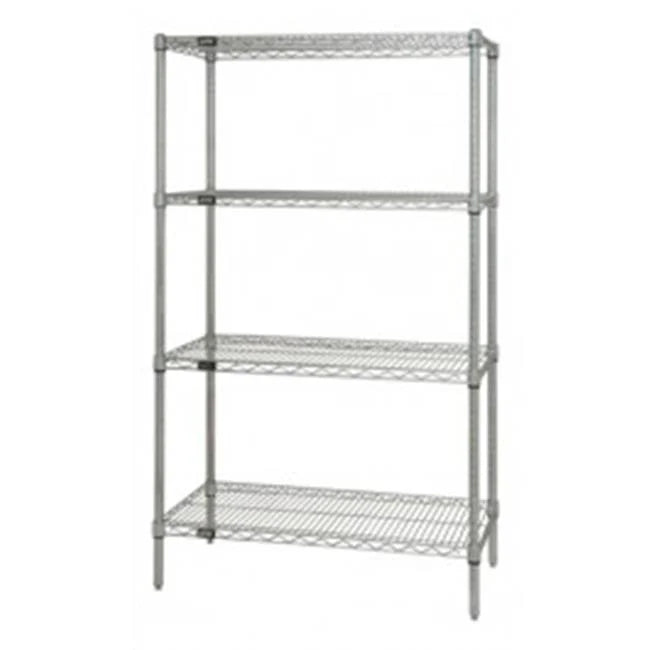 18"D x 42"W Stainless Steel Wire Shelves (4-Pack) Shelving Pasteur Pharmacy