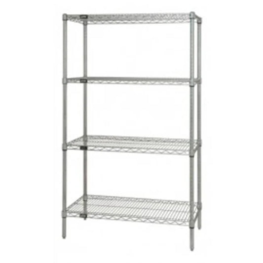 18"D x 42"W Stainless Steel Wire Shelves (4-Pack) Shelving Pasteur Pharmacy