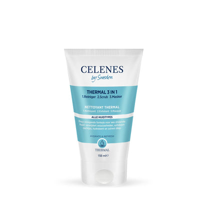 Celenes Thermal Masque Peeling Nettoyant 3 en 1 150ml - Hydratant & Rafraîchissant