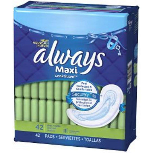 Always Maxi Long Pads Super - 42 Health Care Pasteur Pharmacy