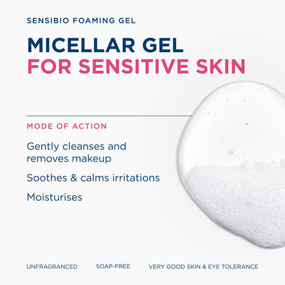 Gel moussant Bioderma Sensibio DS+ - Nettoyant doux | 200 ml