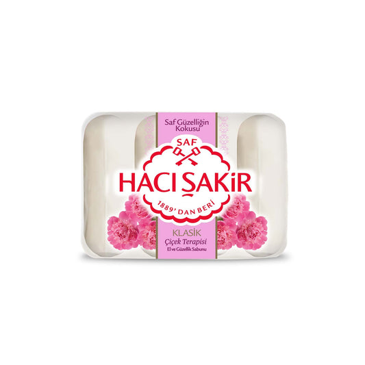 Savon traditionnel turc Hacı Şakir Thérapie aux fleurs classique 4 x 70 g
