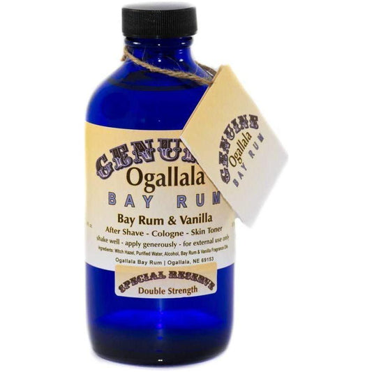 Ogallala Bay Rum & Vanilla Double Strength Pre Shave - After Shave - Skin Toner 8 Oz After Shave - Skin Toner Pasteur Pharmacy