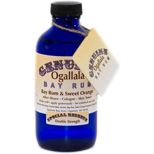 Ogallala Bay Rum & Sweet Orange Double Strength Pre-Shave - After Shave - Skin Toner 8 Oz Pre-Shave After Shave - Skin Toner Pasteur Pharmacy
