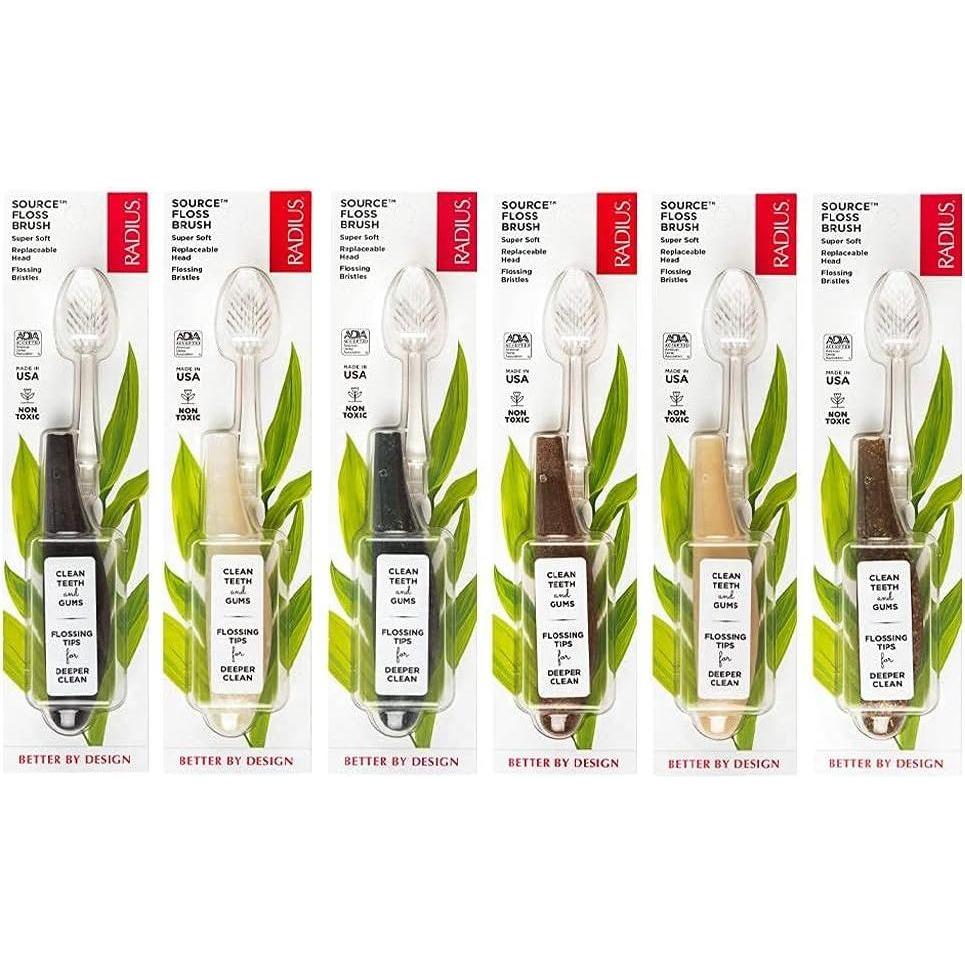 Radius Source Brush Medium Replaceable Head Toothbrush (Assorted Colors) Replaceable Head Toothbrush Pasteur Pharmacy